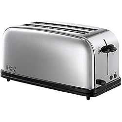 Russell Hobbs 23520-56 Toaster Grille Pain 1600W Victory, 2 Longues Fentes, Chauffe Viennoiserie, Design Rétro