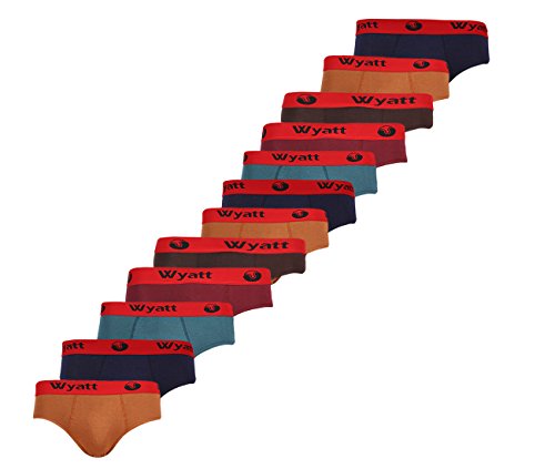 Wyatt Mens Cotton Brief(Pack Of 12) RS.659 (73.00% Off) - Amazon