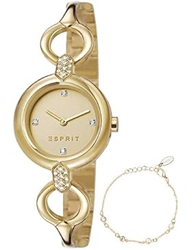 Esprit Uhr ES107332003-1 Naomi Schönes GeschenkSet Inkl. Armband Farbe Gold