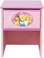 Worlds Apart 864211 Table de Chevet Disney Princesses MDF 36 x 29,5 x 27,5 cm