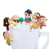 JIAAE Cup Dekorative Puppen Kreative Cup Mund Anhänger 6 Packungen (Nicht im Lieferumfang enthalten Tasse)