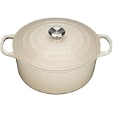 Le Creuset Evolution - Cocotte redonda, de hierro colado esmaltado, 26 cm, color dune