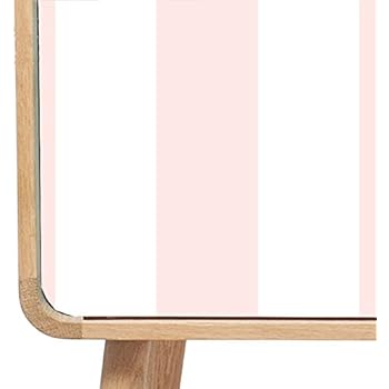 Carta Adesiva Per Mobili A Righe Bianche E Rosa Cipria