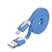 Produktbild Outstanding® 2M V8 Nudeln Datenkabel Ladekabel für Samsung S3 S4 Hinweis 2 4 HTC LG (10 Farben zur Auswahl)