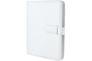 Rieibi Mini álbum de fotos de 256 bolsillos, cartera de piel sintética para Fujifilm Instax Mini Evo/11/8/9/7s/25/70/90 cámara instantánea, brillo colorido álbum de fotos para Polaroid, Blanco