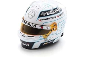 SPARK BELL HELMET CASCO HELMET F1 GEORGE RUSSELL F1 TEAM MERCEDES AMG N 63 QATAR GP 2024 WHITE