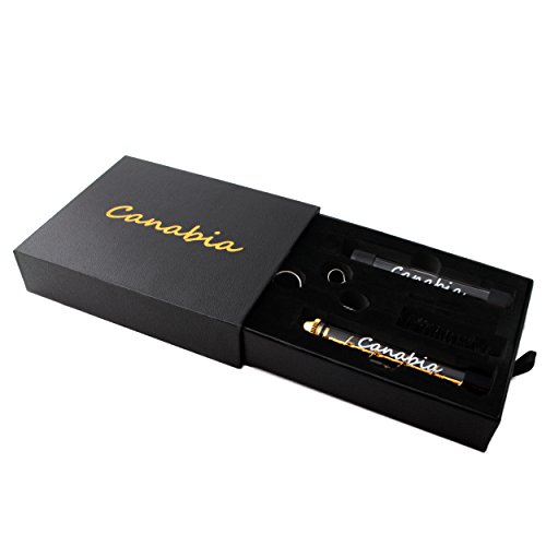 Canabia Twister Glas Blunt – Premium Set – Vaporizer Cannabis Pur Pfeife – Haschisch Pfeife inkl. 2 Glas Röhrchen + Schutzkappen – perfekt für Unterwegs – Kräuter und Tabak Pfeife – Twisty Glass Blunt - 4