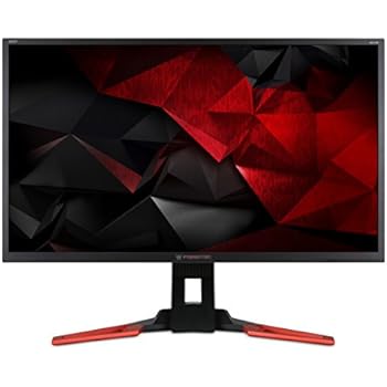 Acer Predator XB321HKbmiphz 81 cm (32 Zoll) Monitor (HDMI, USB 3.0, 4ms Reaktionszeit, Höhenverstellbar, NVIDIA G-Sync) schwarz/rot