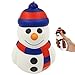 Produktbild Snowman Squishy, Soft Squeeze Sensory Fidget Toys for Relaxing Calming Girls, Boys, Kids, Women, Men with ADHD, Autism Stress Relief Toys Cuddly Slow Rising Decompression toy Carton Squishy Toys