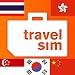 Produktbild TravelSim Welt Prepaid SIM Karte für China, Hongkong, Südkorea, Singapur und Thailand (SMS/Telefonieren & Daten) mit 15 € Startguthaben (1 MB - 0.015 EUR, ohne Internet-Zensur, 4G/ 3G)