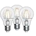 Produktbild LED Filament 6 10 12 Watt A60 Edison E27 Warmweiß kalt Klarglas oder Satiniert A + + 3 Pack 3Pack 12W E27 CALDA TRASPARENTE