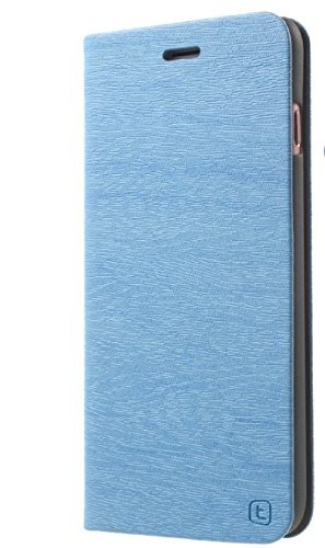 Apple Iphone 7 PU Ledertasche Flip Slim Smart case cover mit Karte Steckplatz (iphone 7 4,7", Blau)