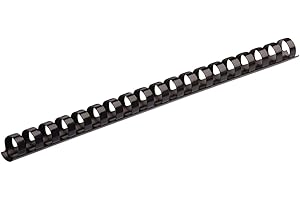 Fellowes Set di 25 Dorsi Plastici, Nero, 10 mm