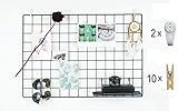 Material: Eisen Metallgitter mit schwarzer Kunststoffbeschichtung