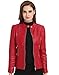 Produktbild Damen Jacke Kunstlederjacke Bomberjacke Biker Leder Oberteile Mantel Coat Zieher Outwear Bikerjacke