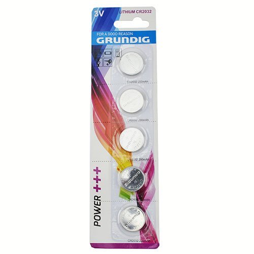5x Grundig CR2032 3V Lithium Batterie Knopfzelle Uhren Knopfbatterie 5x Grundig CR2032 3V Lithium Batterie Knopfzelle Uhren Knopfbatterie