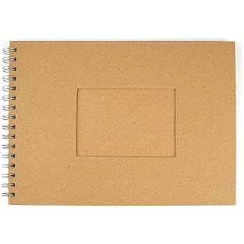 Album Photos RAYHER 40 Pages 20.5x20.5cm - Reliure Spirale Marron - Scrapbooking
