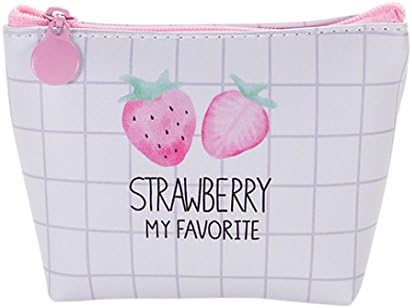 Alberar Women Girls Cute Pink Fashion Snacks Coin Purse Wallet Bag Change Pouch Key Holder (D)