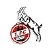 Produktbild STICKER AUFKLEBER "Geißbock" 1. FC KÖLN 8 cm