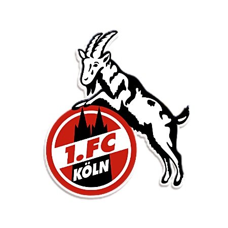 Preisvergleich Produktbild STICKER AUFKLEBER "Geißbock" 1. FC KÖLN 8 cm