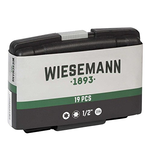 Steckschlüsselsatz 19tlg für TORX Schrauben| WIESEMANN 80195 | Chrom-Vanadium Stahl | Für Außen-Torx Schrauben| Für Innen-Torx Schrauben| Spezial | im Werkzeugkoffer - 2