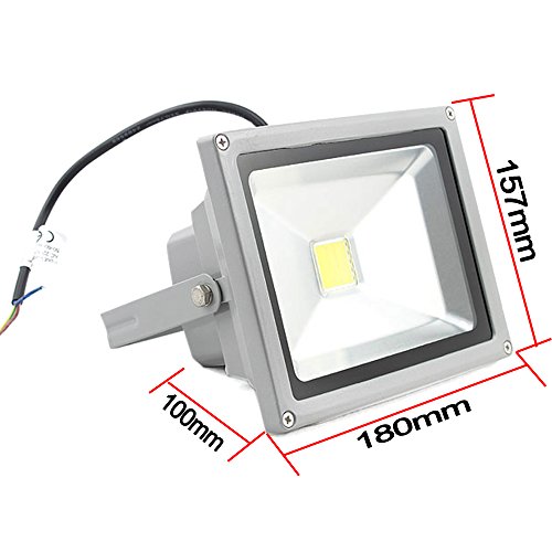 Hengda® 20W LED Fluter Außen Flutlicht Flutlichtstrahler WarmWeiß Arbeitslampe IP65 Scheinwerfer AC85-265V Abstrahlwinkel 120° Warmweiss - 2