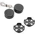 Erh India 1 Set Car Tweeter Doom Stereo Tweeter 1.5 inch 120 Watts Max Dome Tweeters with Mounting Kit Angle, Black, Surface for Home Theatre Amplifier, Car and Audio etc