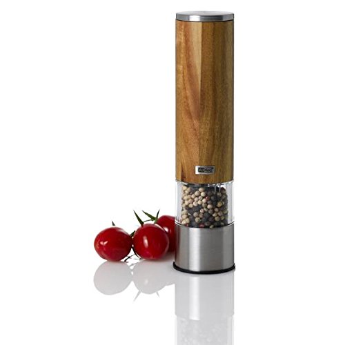 Elektrische Pfeffer- Oder Salzmühle Woodmatic, Ceramic Mahlwerk Ceracut®, Led-Licht, Edelstahl/Akazienholz, D: 5,2 Cm, H: 22 Cm - 3