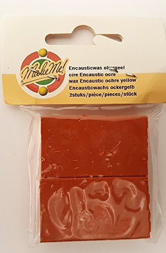 Encaustic Wax - Yellow Ochre, pk of 2 blocks, 11mm x 24mm x 42mm each