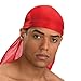 Produktbild Bandana US Durag Rot Red Gangsta Rap West Coast USA des Rag – AIRSOFT/Paintball/Hip Hop/Motorrad/Biker/Outdoor
