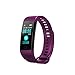 Produktbild UxradG Smart-Fitness-Tracker-Armband, Multifunktional, Buntes Display, Herzfrequenz, Blutdruck, Schlaf-Monitor, Schrittzähler, Smart-Watch, 4 Farben, violett, Free Size
