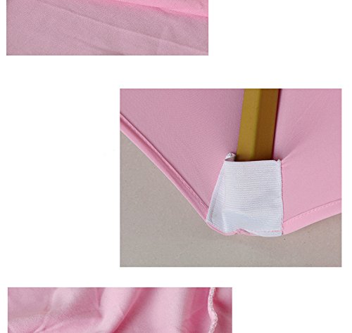 Uniquemystyle 4 Stück Stretch Polyester Stuhlhussen Stuhlbezug für Hochzeit Bankett dunkelrot - 6