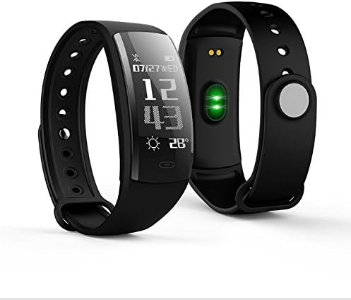 KLXEB Intelligent Hand Ring Sports Ring Monitoring Waterproof Watch Bluetooth Touch Screen Motion Meter Step Heart Rate Ring,Black
