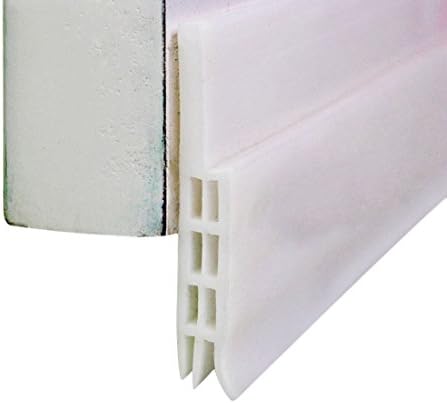 Zhuomei Self-adhesive Door Bottom Seal Strip Soundproof Door Draught Bottom Seal Excluder Weather Stripping White