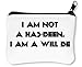 Produktbild I Am Not Been I Am Will Be Bacall Motivation Inspiration Quote Reißverschluss-Geldbörse Brieftasche Geldbörse