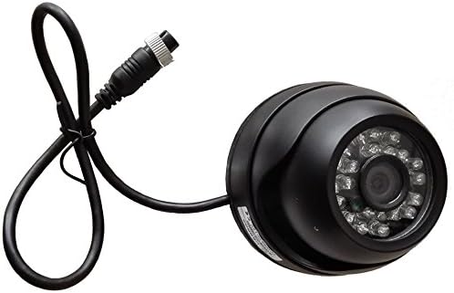 Auto Rover® High Resolution 700TVL 1/3" Sony Super HAD Color CCD Auminum Vandalproof IR Dome Camera with f2.8mm Lens 4pins Aviation Connector Black Housing