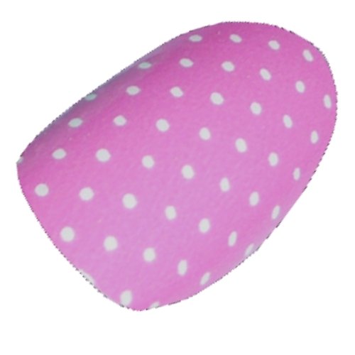 Chix Nails Nail Wraps Light Pink Polka Dot White Pastel Summer Fingers Toes Vinyl Foils Minx Trendy Style Salon