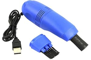 GOLDYQIN Mini Aspirapolvere per Tastiera del Computer USB di piccola dimensione Mini Aspirapolvere Mini Cleaner Computer per PC Laptop Desktop - Blu