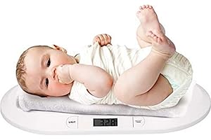 Grundig Pèsé-Bébé-Balance Numerique avec Fonction Tare-Max. 20KG-Pèse pour Les Bébés-55x32x4cm-Blanc, Blanc, 55x32x4cm