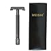 WEISHI Long Handle Version HEAVY WEIGHT Butterfly Open Double Edge Safety Razor.