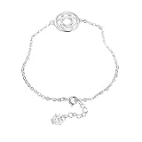 Adisaer Silber Damen Armband Armreif Silber Hohl Glücklicher Knoten Fischgräte Armbänder Einstellbar Kette für Frauen Hochzeit