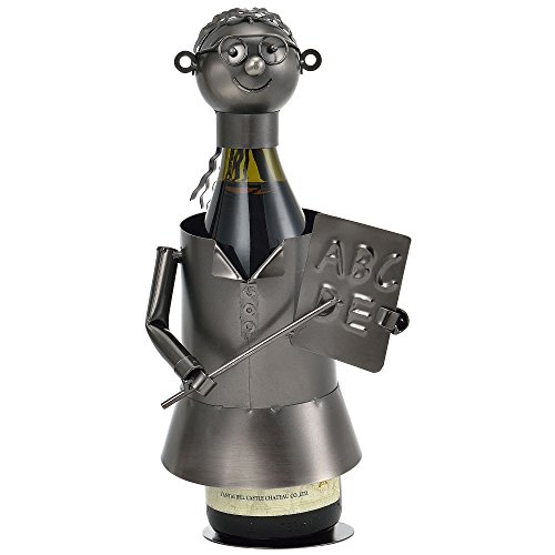 [en.casa] Flaschenhalter Lehrer Weinhalter Geschenk Weinflaschen-Halter Wein Ständer – Perfektes Weihnachtsgeschenk - 4