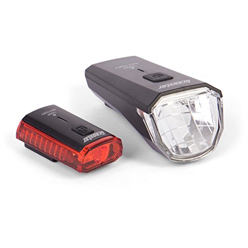Gregster LED Fahrradbeleuchtung, Fahrradlampen Set mit Frontlicht, Rücklicht, USB Ladekabel und Halterung – helles Fahrradlicht für beste Sicht - 2