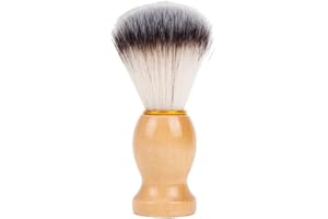 Aiweijia Blaireau de rasage, Blaireau de Rasage Homme, Pinceau de rasage, Blaireau de Rasage avec Manche en Bois - Classique et Élégant Rasage Brush Blaireau de rasage de qualité avec bois