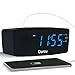 Produktbild USB Radiowecker, Digitaler Wecker mit USB Schnellladung, AM/FM Radio, Schlafzeitmesser, Dimmer Einstellbarer Helligkeit, Schlummerfunktion, 0.6” Digitaler LED-Bildschirm und Batterie-Backup-Funktion (Blau)