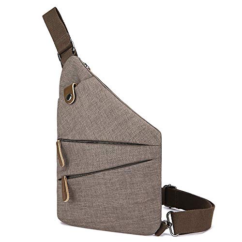 Preisvergleich Produktbild Umhängetasche, Brusttasche, Unisex-Brusttasche, Wasserdichtes Oxford-Tuch, Umhängetasche mit Mehreren Taschen, Brusttaschen-Brigade aus Segeltuch, Wandern im Freien