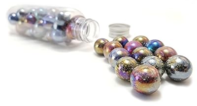 MaRécréation - 30 Billes Interplanétaire en Verre à Collectionner, SKU-Univers, Multicolore, 16 mm