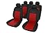 Produktbild Autositzbezüge / Auto Sitzbezug Set Universal in Schwarz Rot / Schonbezüge / Alternativwahl zu Einwegbezügen