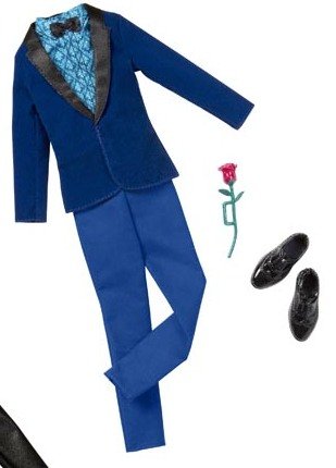 Price comparison product image Barbie Ken Fashion Outfit Blue Tuxedo Suit 2013
