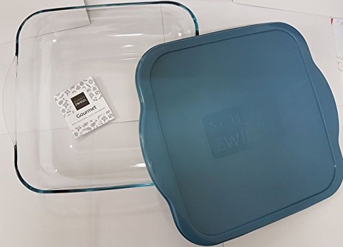 Schott Zwiesel Auflaufform quadratisch mit Griffen und Deckel , Füllmenge 3,3 Liter , auch für die Mikrowelle (Gross Quadratisch 28×28 cm) - 4